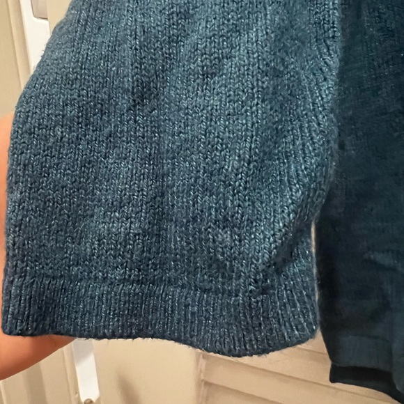 Old Navy Pure Cotton Blue V-Neck Sweater 2X - Picture 3 of 5